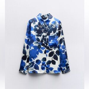 Zara NWT Floral Shirt XS